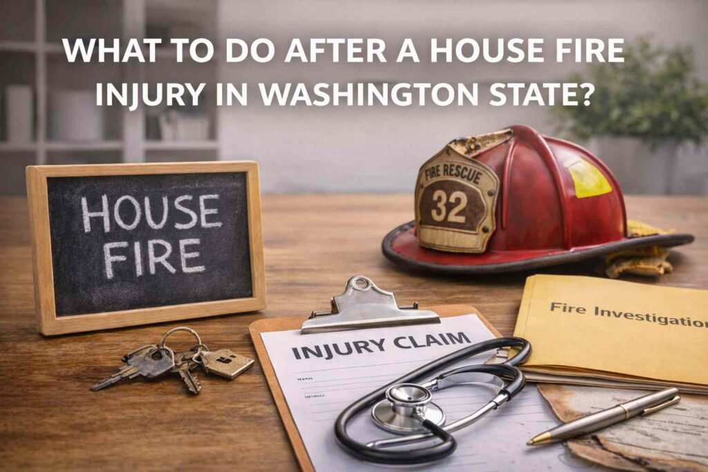 what to do after a house fire injury in Washington